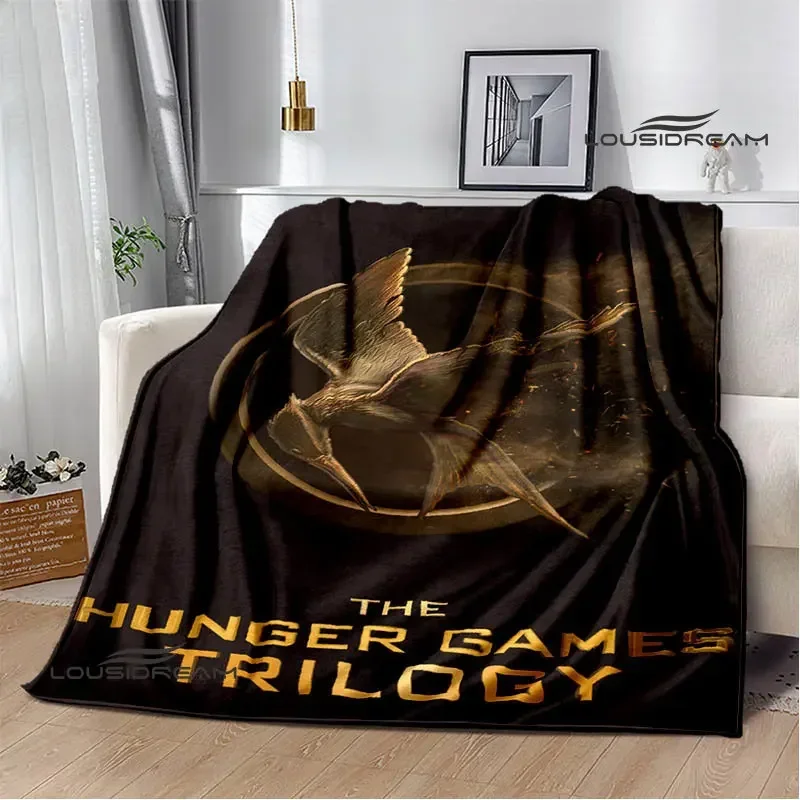 The Hunger Games Print Blanket Flannel Blanket Home travel blanket throw blanket thin blanket Warm blanket birthday gift 4