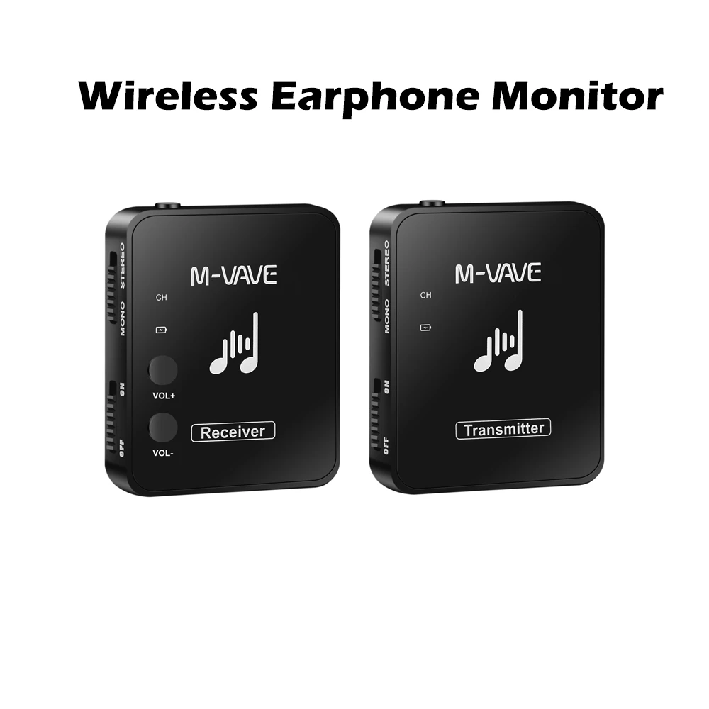 WP 10 2.4G Wireless Earphone Monitor M vave Rechargeable Transmitter