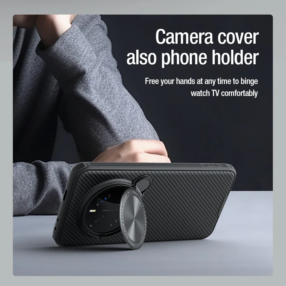 NILLKIN MagSafe CamShield Prop Magnetic Charging Flip Case with Camera Cover