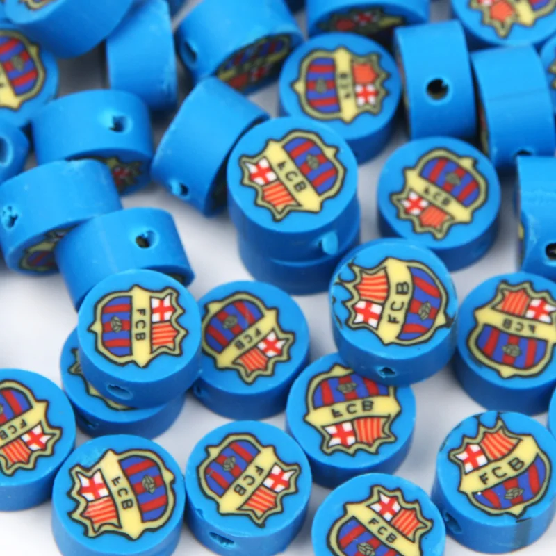 20/50/100 stücke Blau Polymer Clay Perlen Gemischt Stil Ton Lose Perlen Für Schmuck Machen Diy Armband Ohrringe schlüsselbund Zubehör – Detail 12