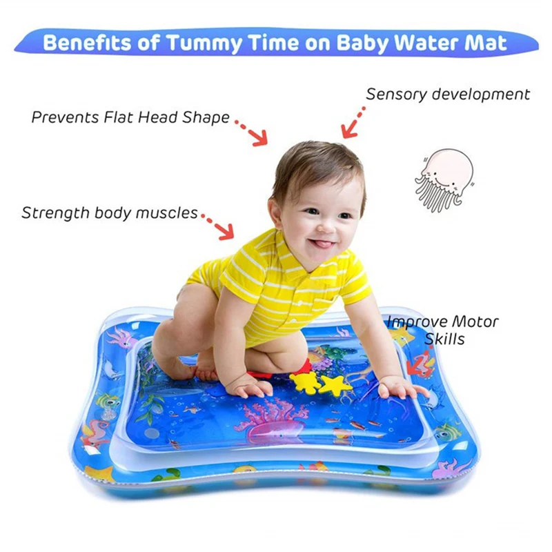 Summer Inflatable Water Mat For Babies Safety Cushion Mat Creative kids Ice Pad Early Education Baby Water Play Essential Toy baby play mat water play mat play mat