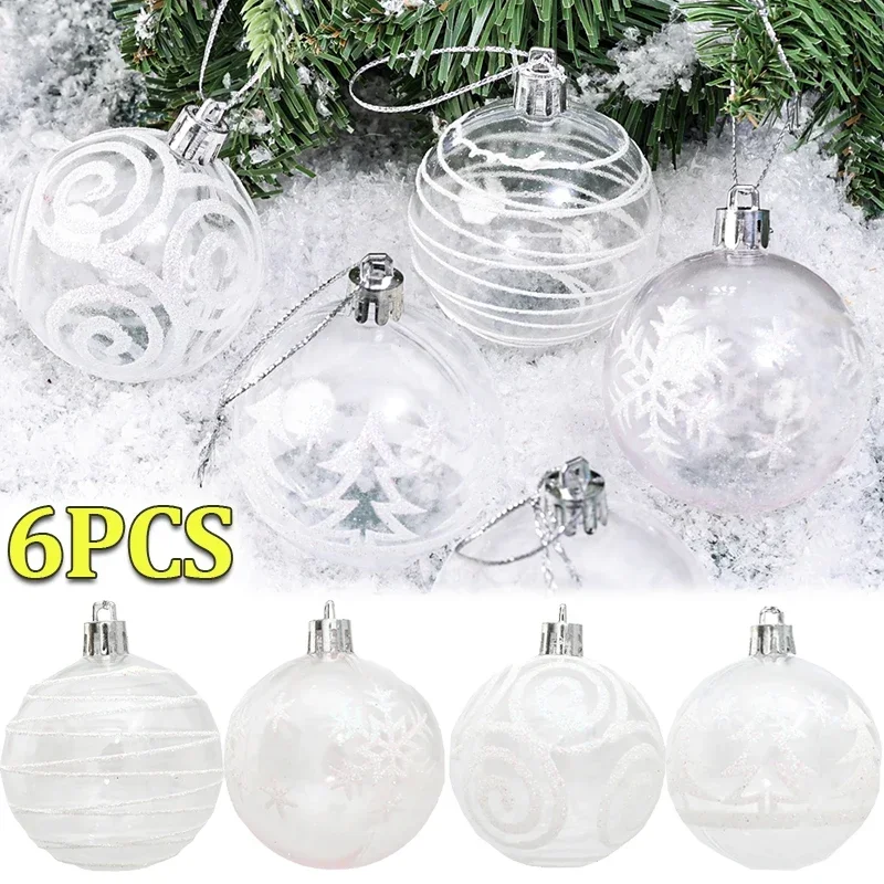 

6Pcs/Box Christmas Balls Christmas Tree Ornaments Ball Xmas Hanging Tree Pendants Home Party Decors New Year Gift Noel Navidad