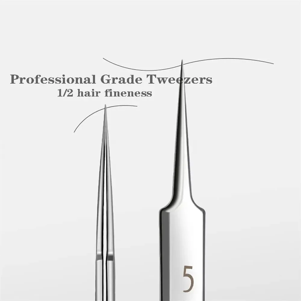German Ultra-fine No. 5 Cell Pimples Blackhead Clip Tweezers Beauty Salon Special Scraping & Closing Artifact Acne Needle Tools precision tweezers tweezer tool pimples blackhead tweezers blackhead clip tweezers cosmetic tool
