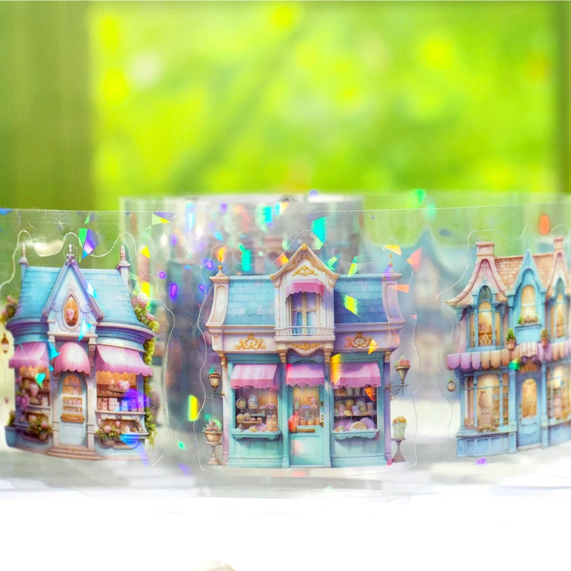 레트로 크리에이티브 장식 DIY pet 테이프, 동화 가게 시리즈, 12 팩/로트