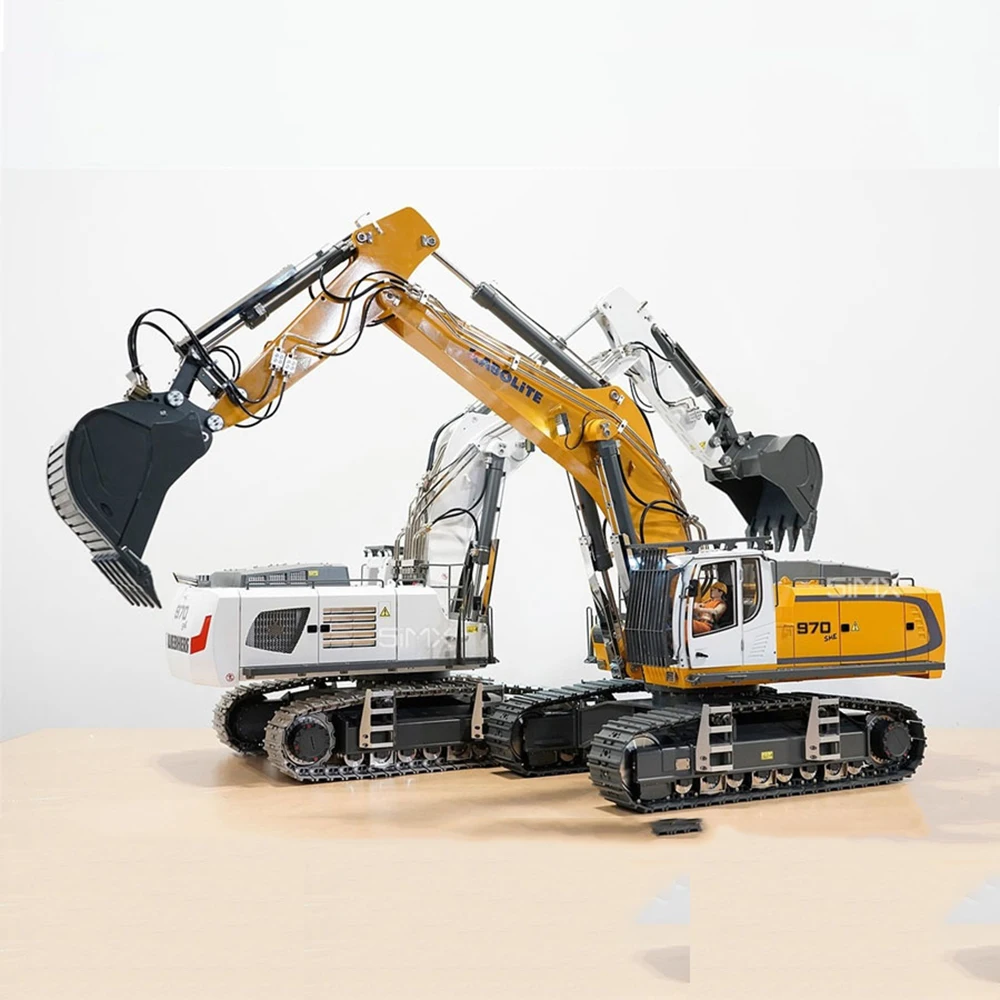 RC 1/14 koparka hydrauliczna wytrzymała metalowa koparka K970-100S wysokiej klasy zabawki dla chłopca modelu imitacja metalu 2 RC 1/14 koparka hydrauliczna wytrzymała metalowa koparka K970-100S wysokiej klasy zabawki dla chłopca modelu imitacja metalu - Image 2