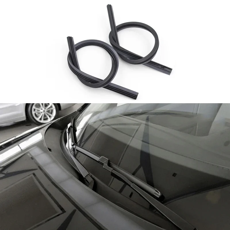 2Pcs/lot Universal Auto Vehicle Insert Soft Rubber Strip Refill for Frameless Wiper Blades 6mm 26" 24" 22'' Car Accessories 5