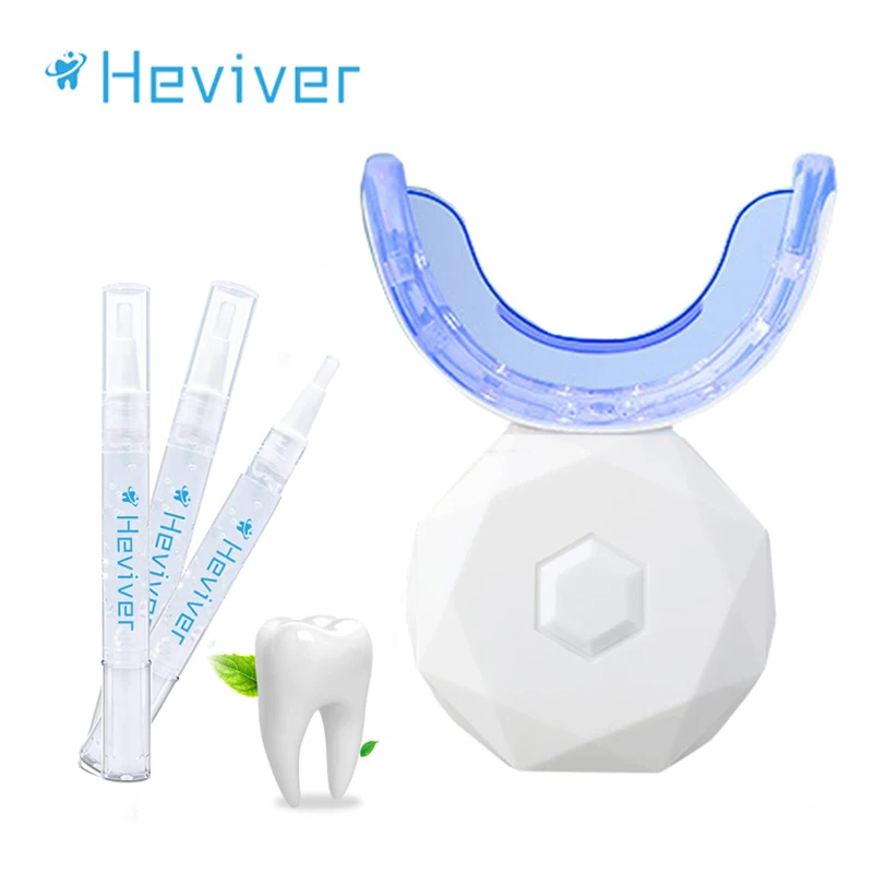 

Heviver Teeth Whitening Kit Professional Peroxide Dental Bleaching System Oral Gel Tooth Whitener Dental Equipment Bright Smile