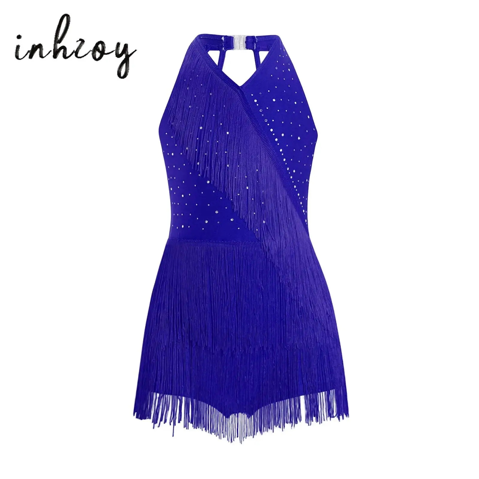 Latin Dance Dress for Kids Girls