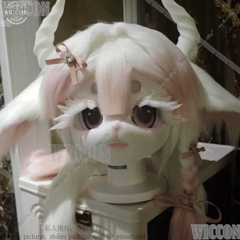 Furry Skull Rabbit Fairy Fursuit Kigurumi DIY Kig Cosplay Character Comic-Con Fursuit Mask Headsets Kig Series Skulls Halloween