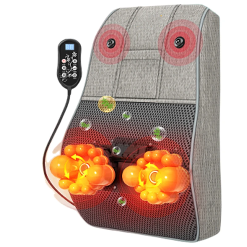 

Cervical massager neck waist back multi-functional lumbar cushion whole body electric shoulder kneading pillow