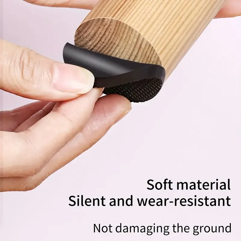 Furniture pads Black Felt Furniture Pads Easy Stick Customizable Floor & Chair Protection Noise-Reducing & Durable 30-Pcs
