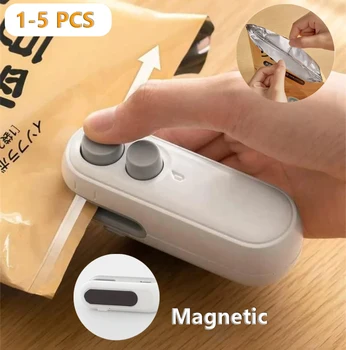 Sigillante per sacchetti di plastica Mini 2 in1 sigillatrice per sacchetti di plastica portatile sigillanti termici sigillante termico per imballaggio per alimenti portatile