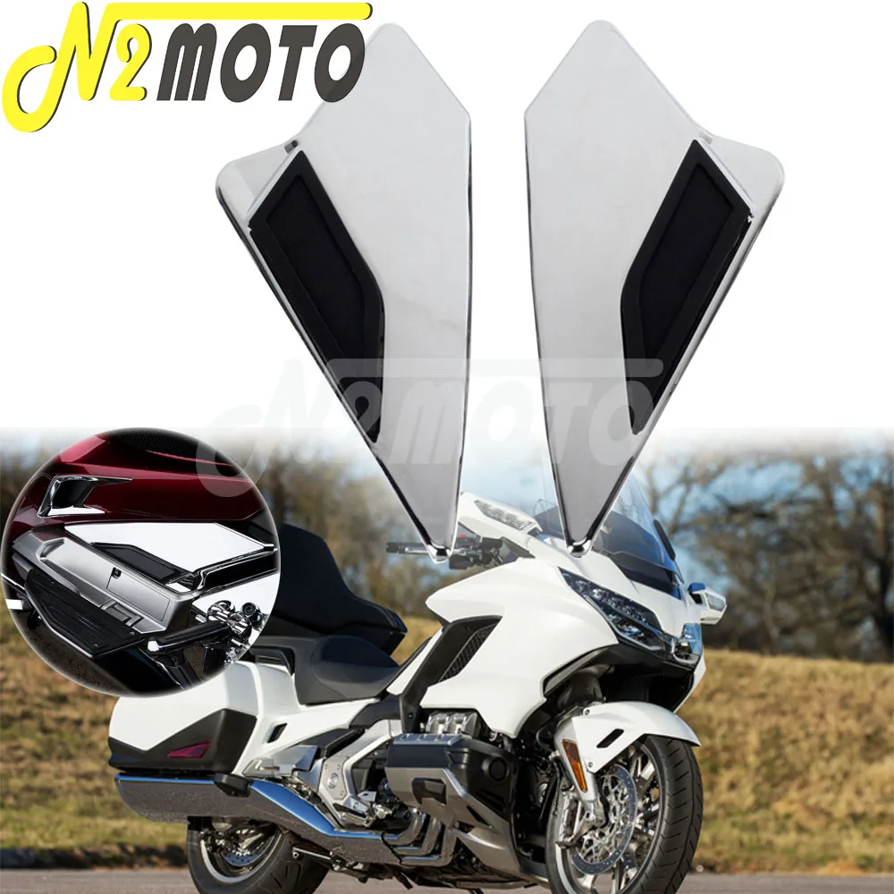 

1 Pair Motorcycle Side Fairing Cover Decorative Trim For Honda Goldwing GL 1800 GL1800 F6B Tour DCT 2018-2021 Chrome Accessories