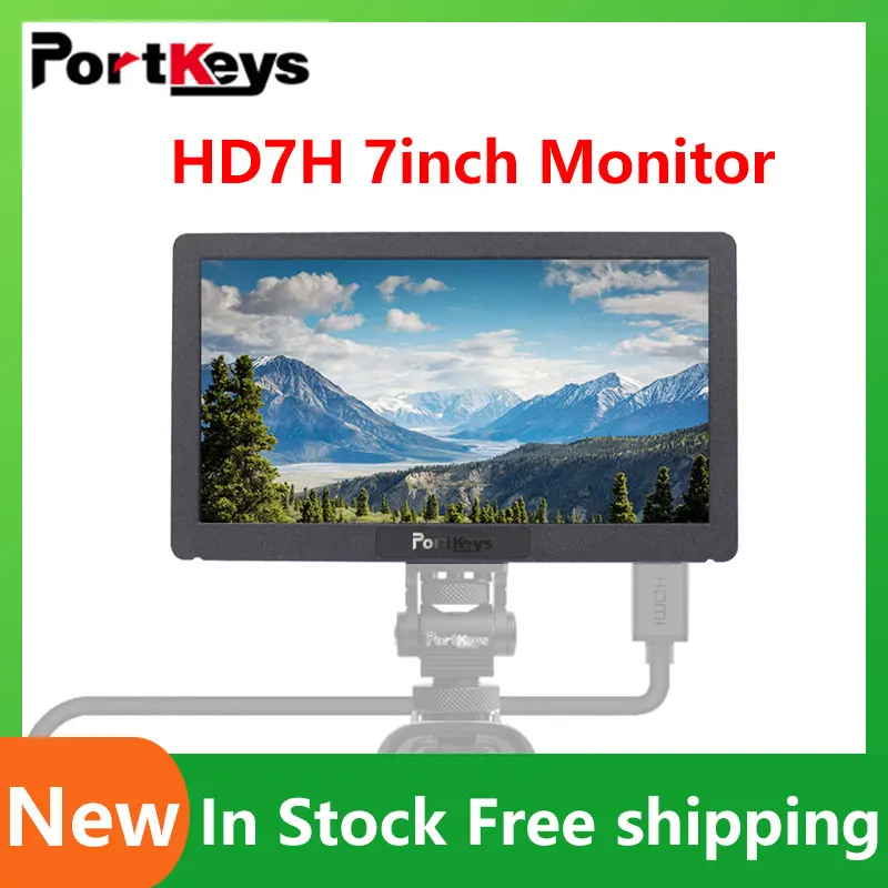 

Монитор Portkeys HD7H 7 дюймов, 1000 нит, яркость светильник 1280x720 4K30p, HD-вход, мониторы для камер, видеофотографии