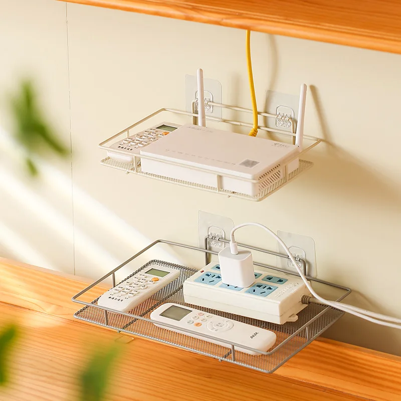 

Router placement rack, WiFi wall mount rack, no punching wall mount, TV set-top box wall mount bracket Storage Holders & Racks