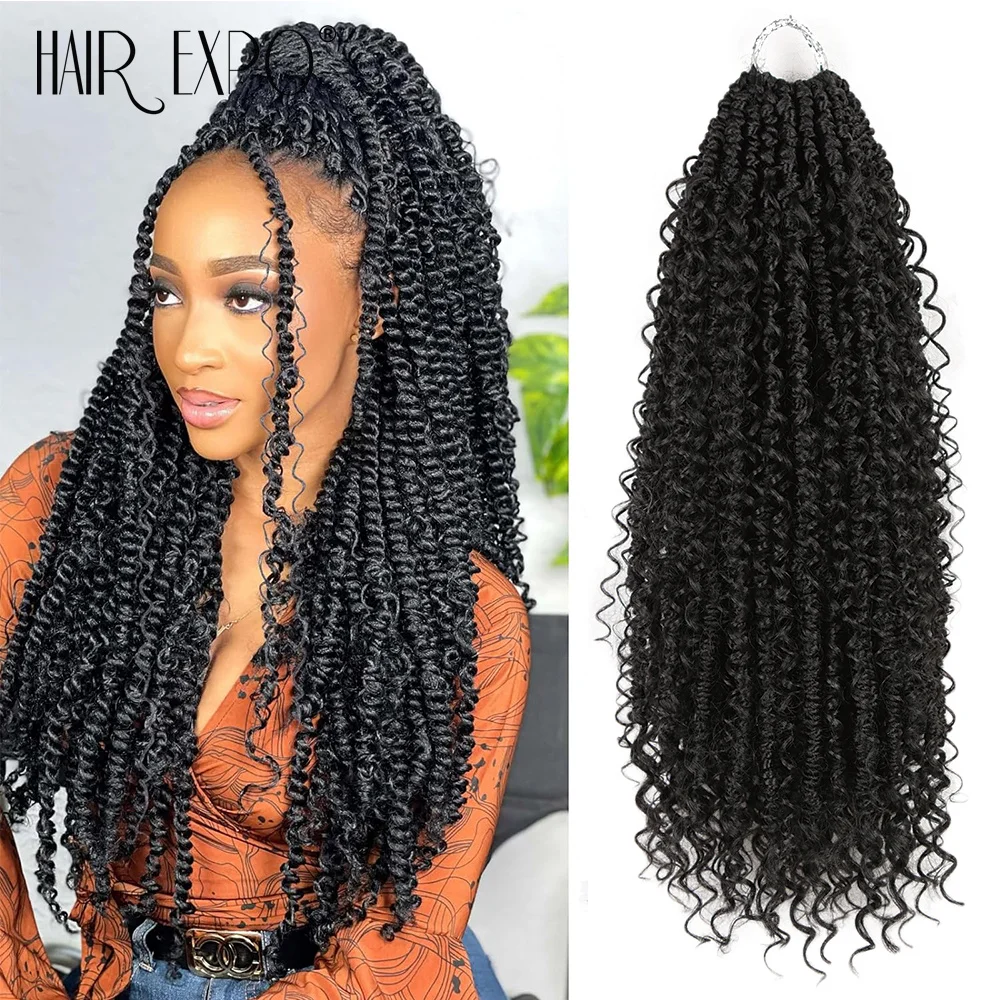 20Inch Island Twists Crochet Hair Synthetic Goddess Passion Twist