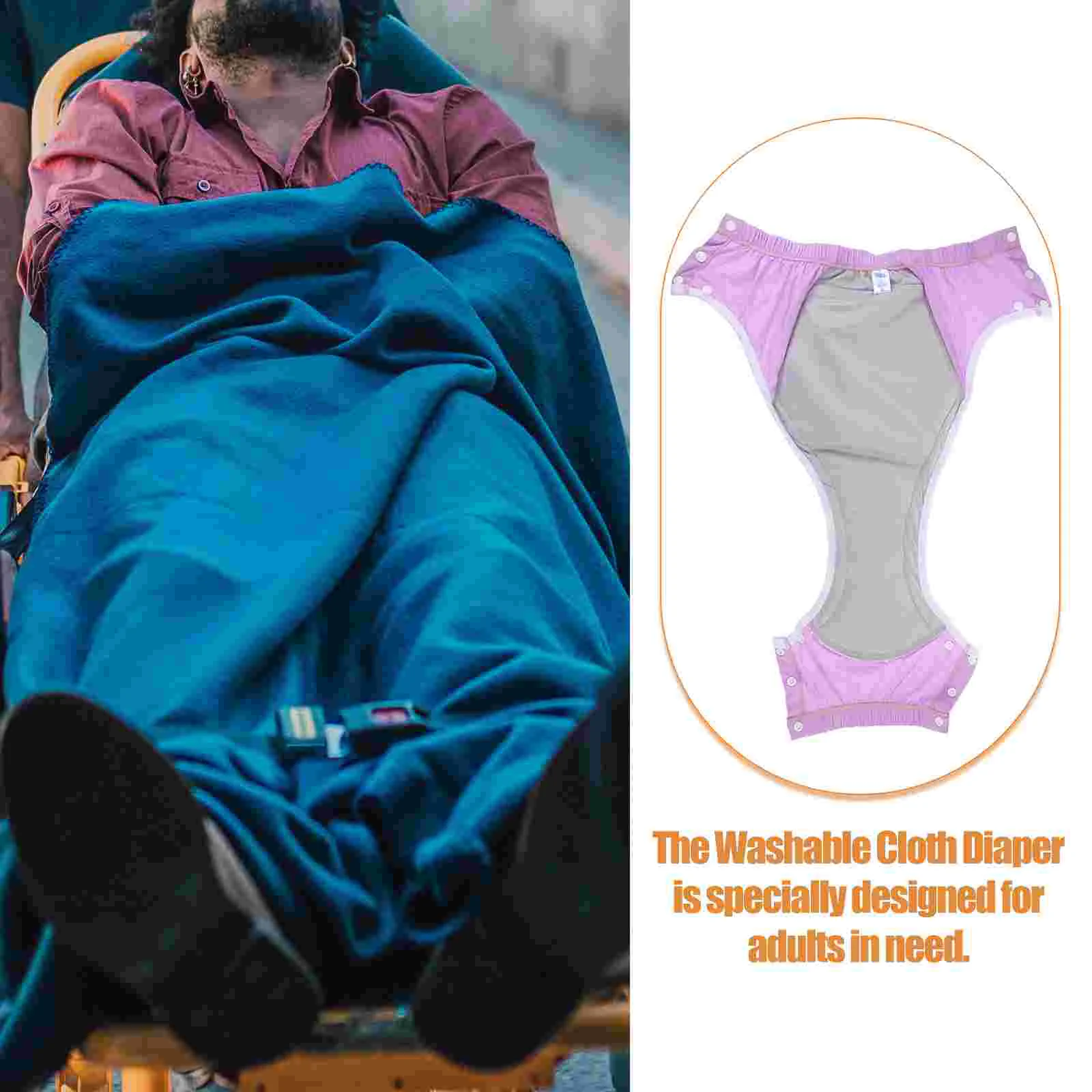 Diapers Reusable Urinal Pant Panties Nappy Washable Adult Women Texture Incontinence 6