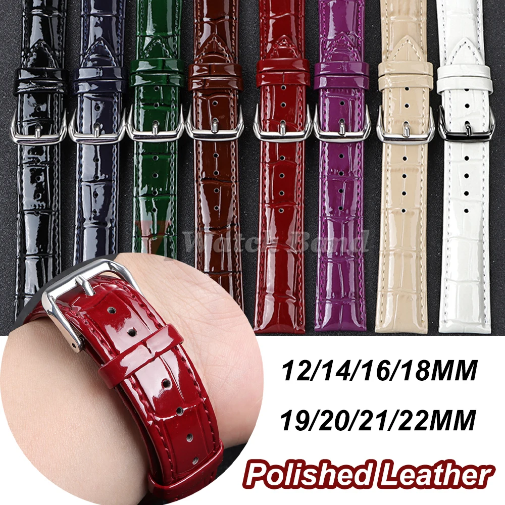 Premium Universal PU Leather Watchband - Soft Replacement Strap