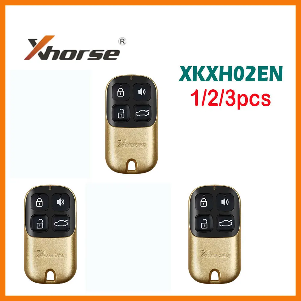

1/2/3pcs/lot Xhorse XKXH02EN VVDI Wire Remote Key Garage Door 4 Buttons Remote Control for VVDI Key Tool English Version
