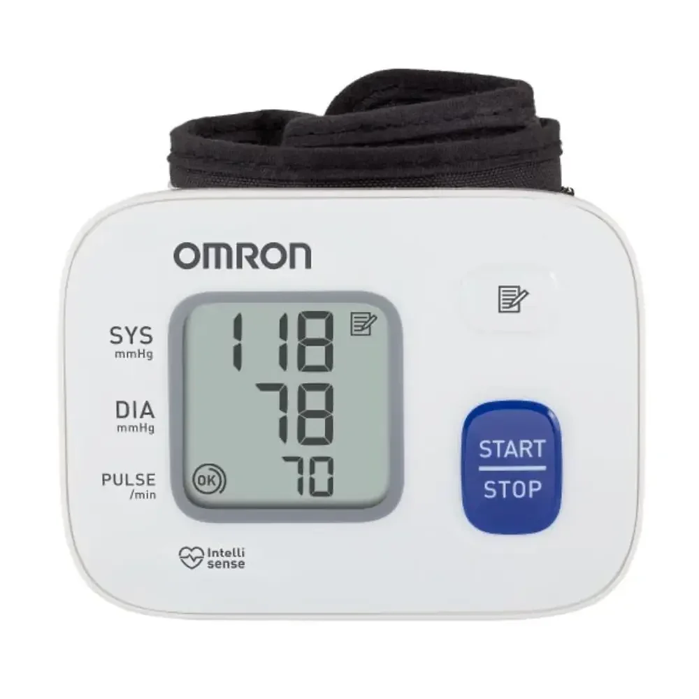 Omron tonometer blood pressure and heart rate monitor RS2 HEM-6121-RU automatic wrist Health Beauty Care Household Medical Devices Blood Pressure