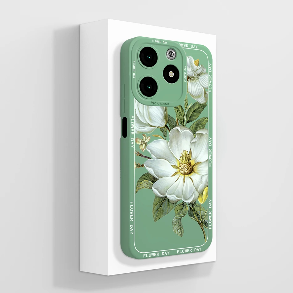 Oil Painting Full Protection Soft Phone Case - Liquid Silicone Back Cover