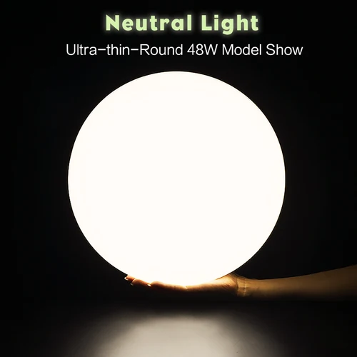 Marpouu-초박형 원형 천장 램프, 220v 110v, LED 현대 조명, 실내 조명, 천장 샹들리에, 주방, 침실 램프 2