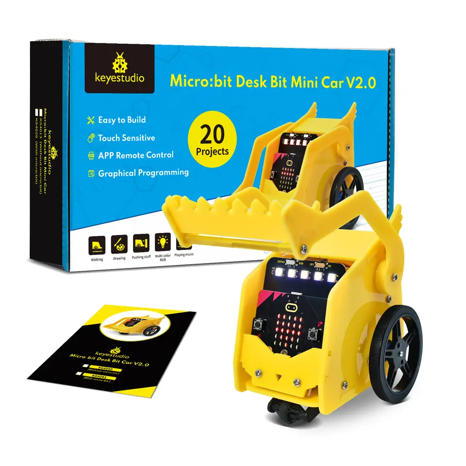 Keyestudio Micro:Bit V2 Robot Car Kit for MicroBit Smart Robot Car STEM Programmable Electronic Study Kit Kids Educational Toys image 12
