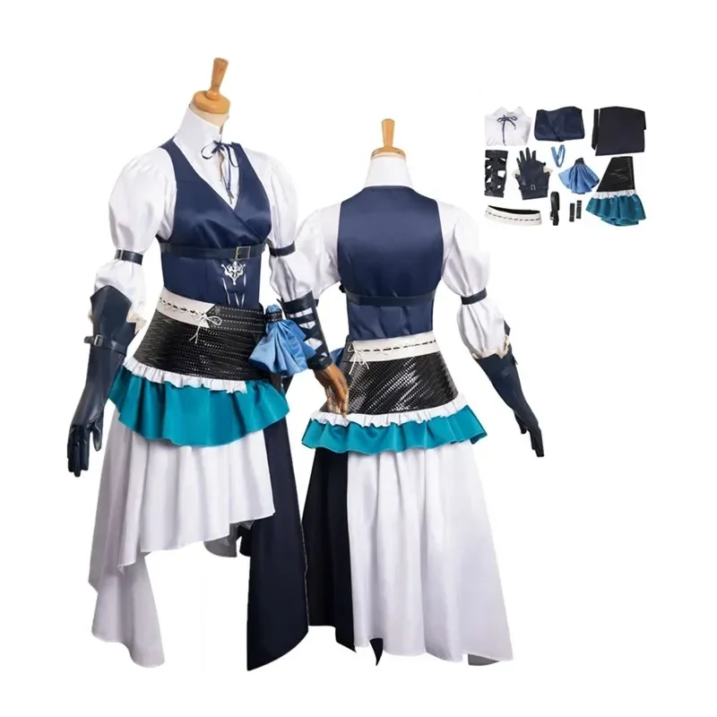 

Final Fantasy Jill Warrick Cosplay Costume FF16 Women Vest Dress Shirt Outfits Halloween Carnival Party Disguise Suit