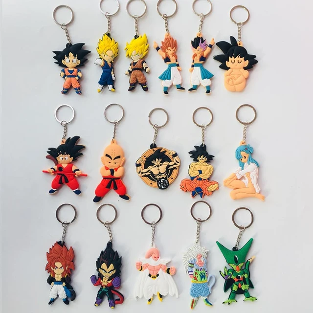 Anime dragon ball z son goku kakarotto vegeta super saiyan dos desenhos  animados chaveiro boneca chaveiro saco chaveiro carro acessórios presentes  brinquedos - AliExpress