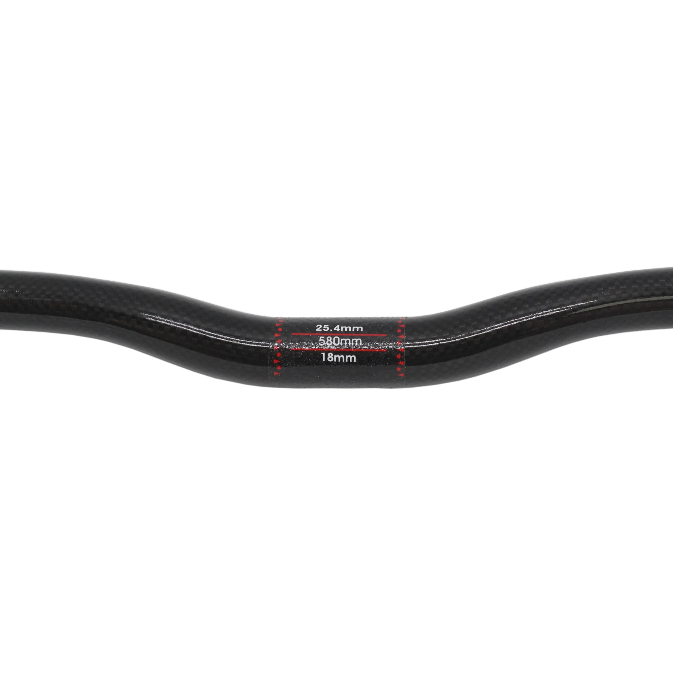 New Mountain bike 3K full carbon handlebar rise swallow shaped carbon bicycle handlebar MTB bike parts 25.4*580-720mm