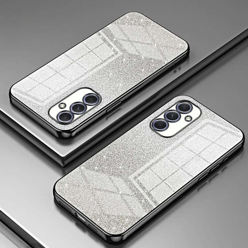 Sparkling Glitter Plating Protective Phone Case - Sleek Back Cover Design