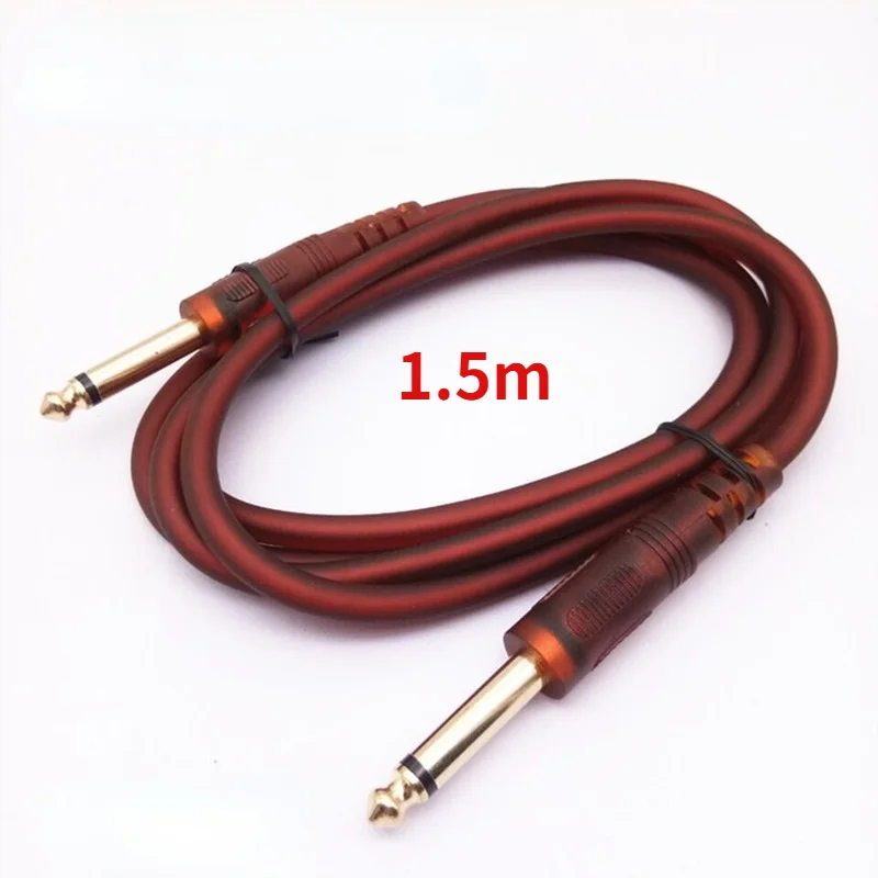 

Guitar Microphone Cable, Mixer Cable, 1.5m, 6.35 to 6.35