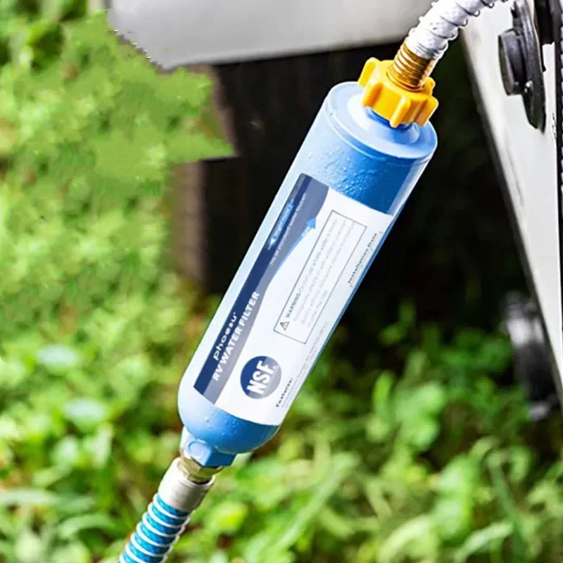 RV Inline Water Filter 1 Pack NSF Certified Reduces Chlorine Bad Taste&Odor Dedicated for RVs
