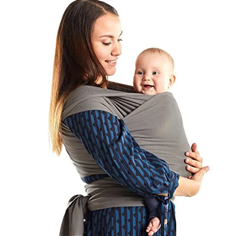 Cotton Baby Wrap Carrier Baby Carrier Sling Newborn to Toddler 0-36 Months