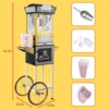 Cart Retro Classic Popcorn  Machine 8 Ounce with Nonstick Kettle for Home Use, Party and Birthd 6