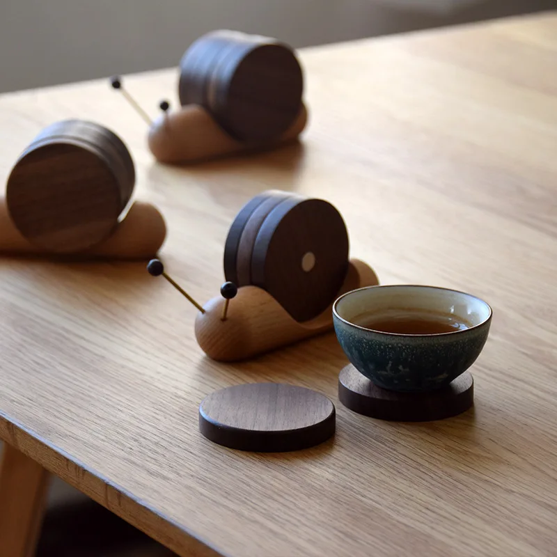 Snail wooden coasters - Image 5
