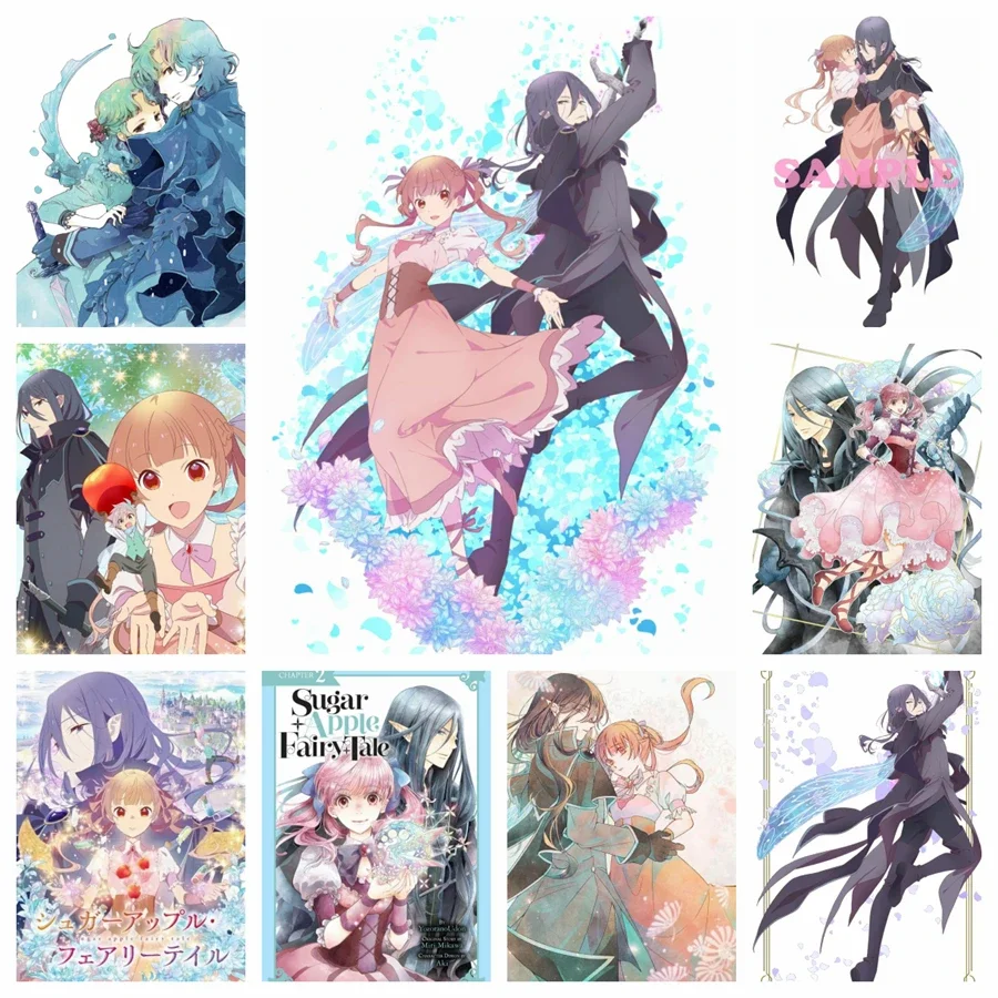 Sugar Apple Fairy Tale Anime 5D DIY full diamond art painting fantasy Japan cartoon cross stitch mosaic room decor gift