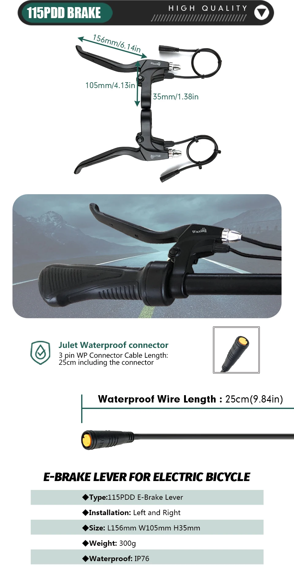 Kit de conversion de vélo électrique 30 A 30 A, contrôleur de