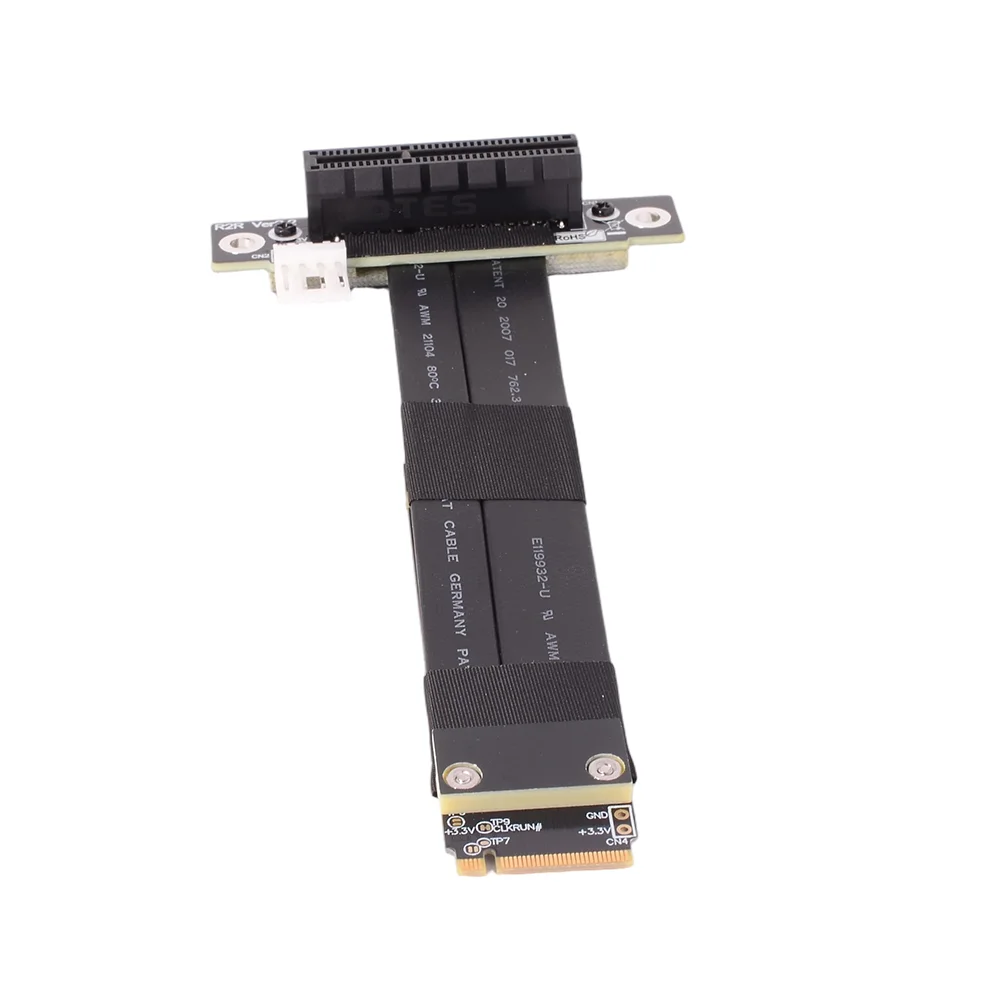 PCIe x4 3.0 연장 케이블, PCI 익스프레스 4x-M.2 NVMe M 키 2280 라이저 카드 Gen3.0 연장 라인, R42SF, R42SL, R42SR, 32G/bps