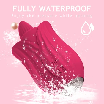 10 Speed Rose Vibrator USB Rechargable Clit Nipple Oral Pussy Licking Clitoris Stimulator Female Masturbation Sex Toys for Women 5