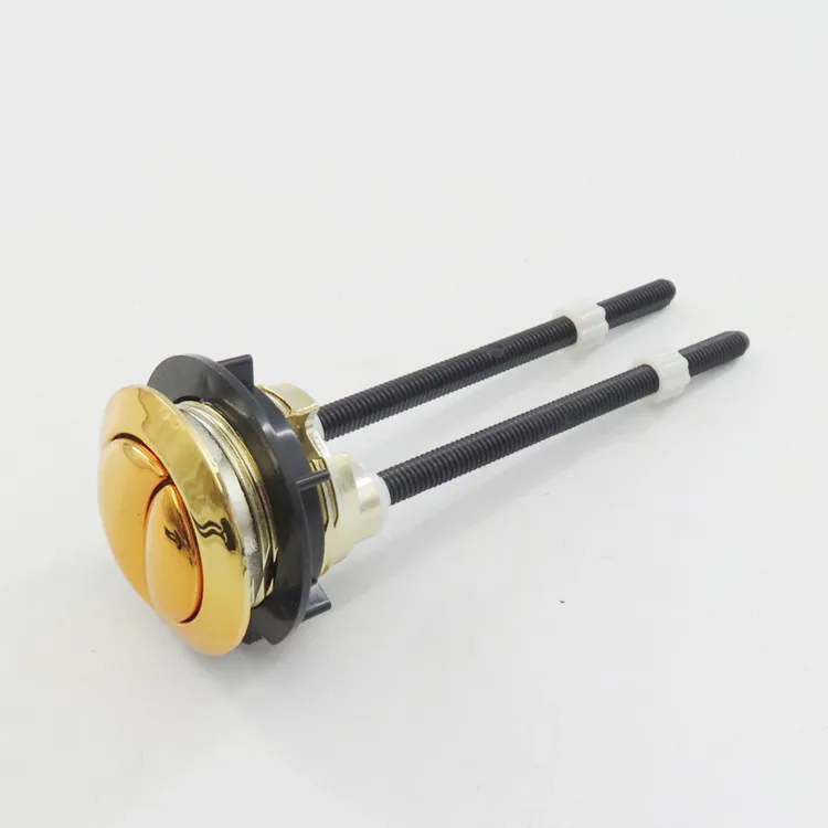 Gold Toilet Button, Circular Flush Switch, Old-fashioned Toilet Water Tank, Pressure Valve, Water Pumping Accessory, 38mm