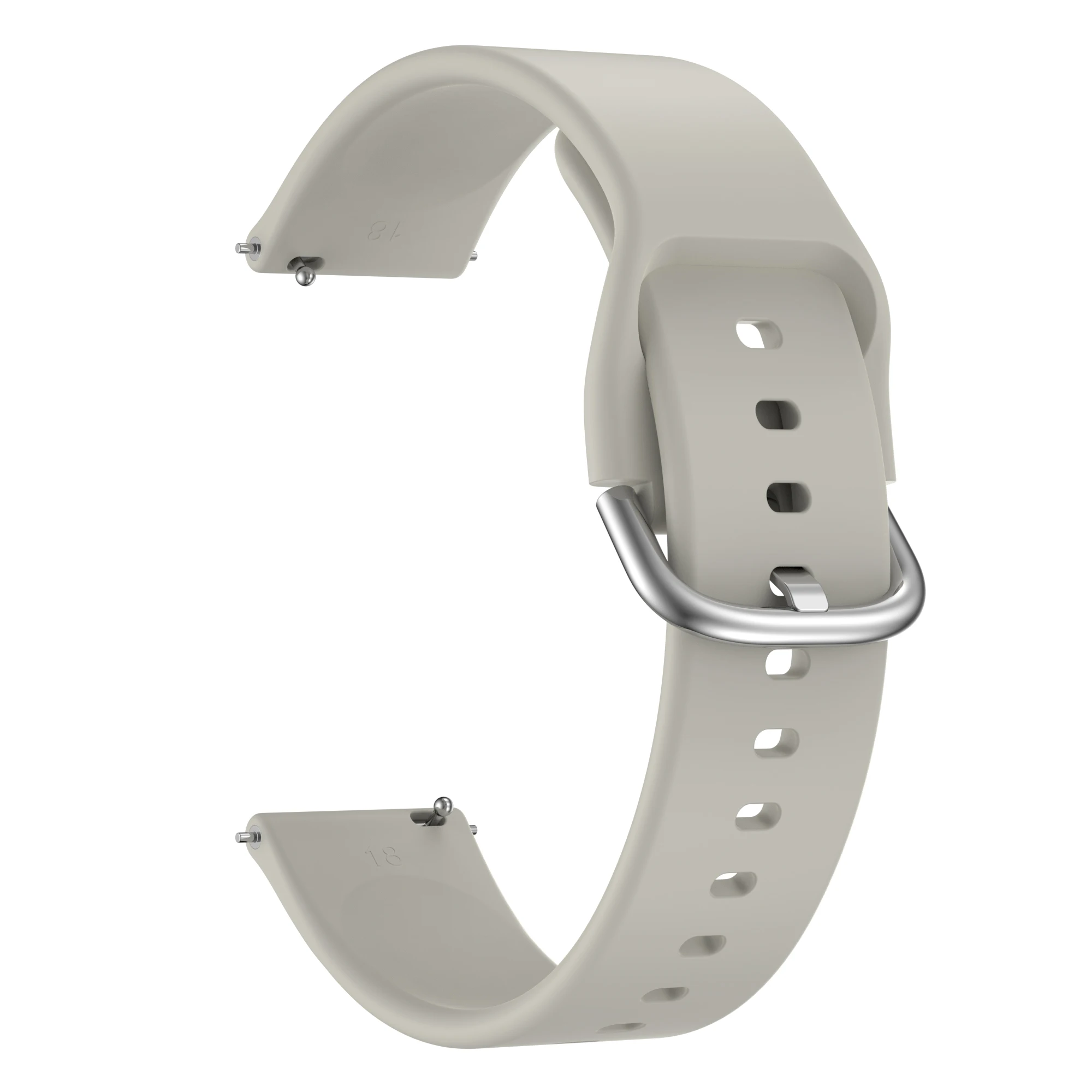 Elegant 18mm Silicone Watchband