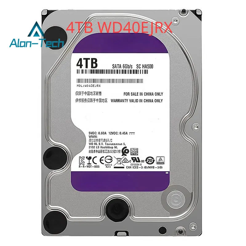Per W-D W-D40Ejrx 4Tb Purple Surveillance Sata Da 3.5 Pollici Adatto Per Nvr Dvr Hdd Enterprise Hard Disk Drive Per Server