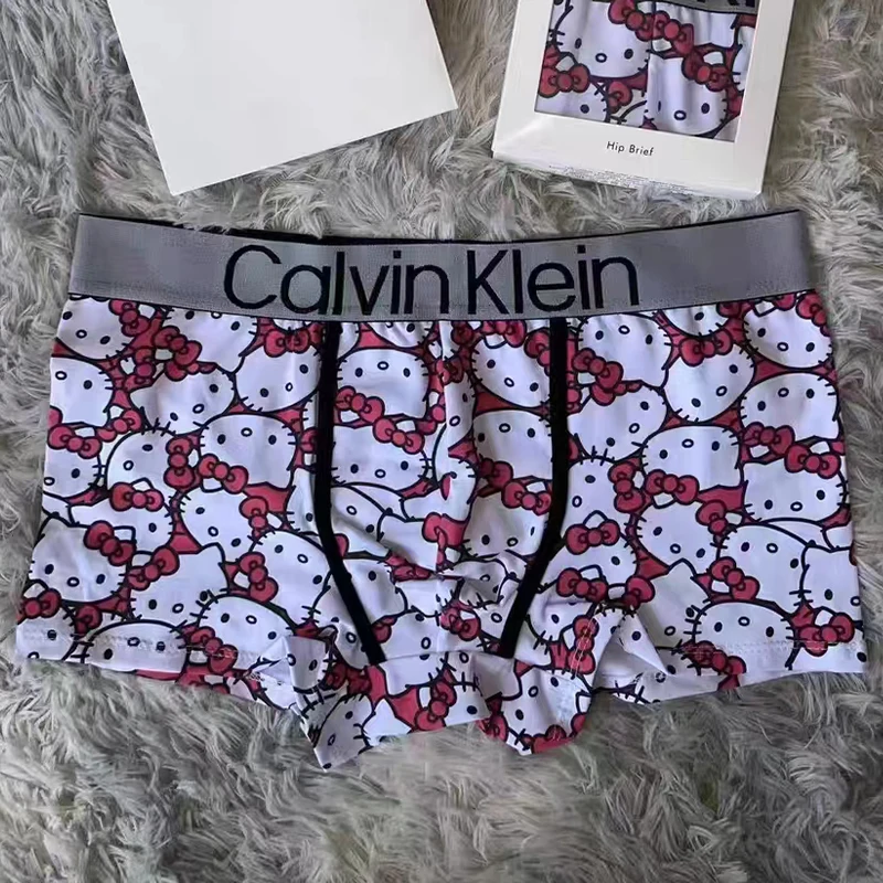Sanrioed Hello Kitty Y2K Couple Bra Underwear Set Anime Kawaii Men