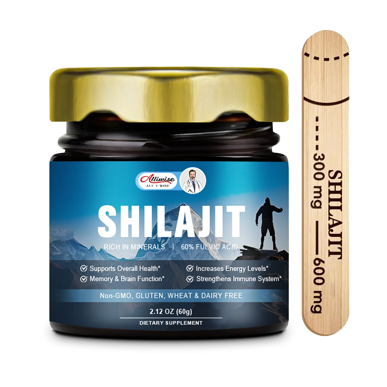 Alliwise ORGANIC 600Mg Minerals For Male Hormone Balance