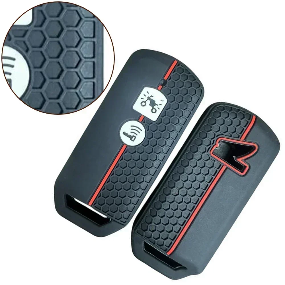 Case Key Cover Silicone Black Cover Case Key Motorcycle Remote Control Replacement For Honda PCX 150 Convenient Key Case Key Case Cover Car Key Shell Remote Control Case Cover