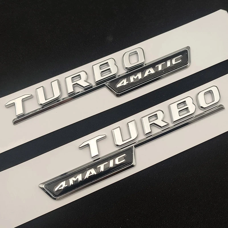 3D Abs Chrome Car Rear Trunk Badge Fender Side Sticker Logo A35 Turbo 4Matic Emblem Per Mercedes A 35 Amg W176 W177 Accessori