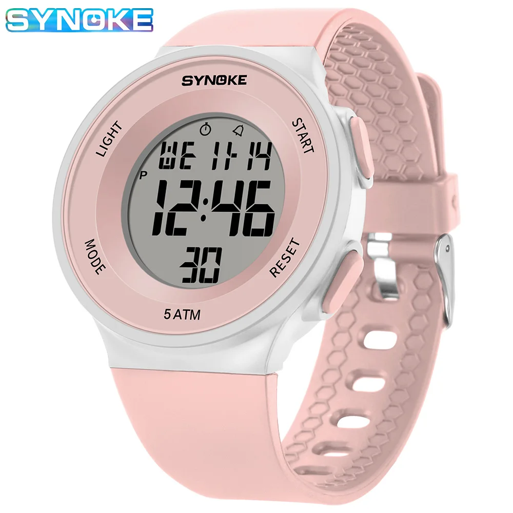 Digital Watch Lady Sports Wristband Multifunction Waterproof Chrono Outdoor Girls Fashion Student Men