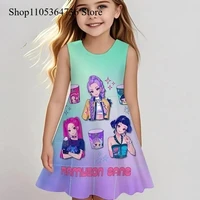 Robe sans manches Kpop « Demon Hunter » printemps/été - Robe mignonne et ludique pour la plage et les activités de plein air pour filles, tendance 2