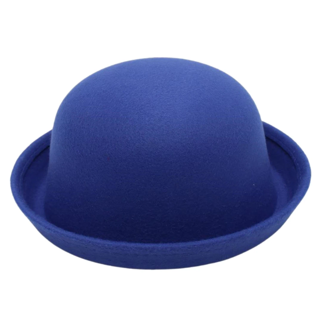 Mistdawn Fashion Kids Children Vintage Style Girl's Wool Cute Bowler Cap Derby Hat Party Street Costume Show Hats Size 52-54cm